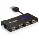 Карманный USB 2.0 концентратор D-Link DUB-104 в Астрахани, USB хаб DLink DUB104 (Астрахань)