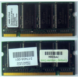 Модуль памяти 256MB DDR Memory SODIMM в Астрахани, DDR266 (PC2100) в Астрахани, CL2 в Астрахани, 200-pin в Астрахани, p/n: 317435-001 (для ноутбуков Compaq Evo/Presario) - Астрахань