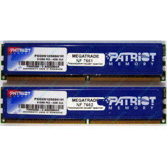 Память 1Gb (2x512Mb) DDR2 Patriot PSD251253381H pc4200 533MHz (Астрахань)